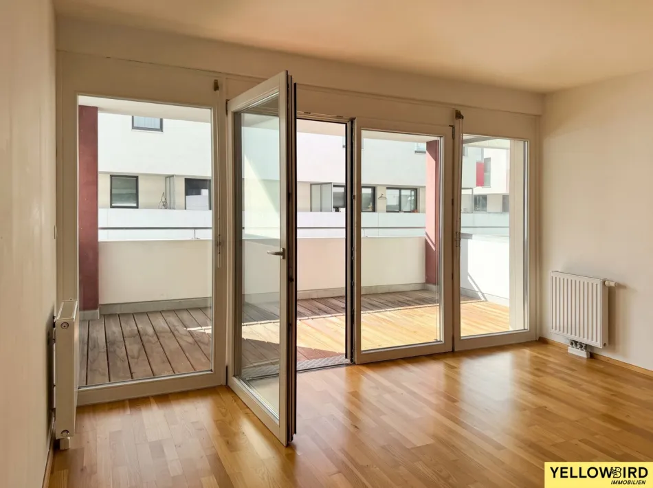 2-Zimmer-Neubauwohnung nahe dem Wienerwald I Loggia & Terrasse I Hallenbad, Fitness & Sauna I Garage - Titelbild