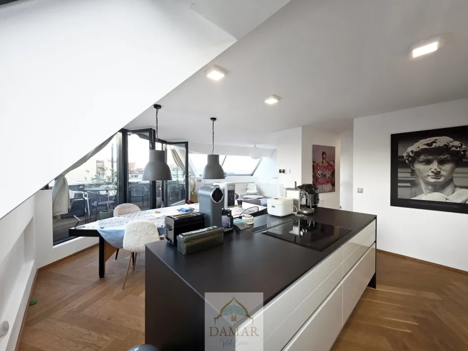Exklusive voll möblierte DG-Wohnung im 7. Wiener Bezirk – mit hochwertigem Interieur, Klimaanlage und Garagenplatz - Bild