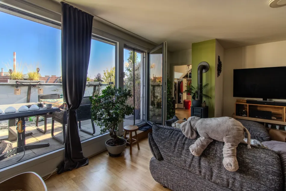 Exklusives Penthouse | Garage | Terrasse + Atrium | Klimatisiert - Bild