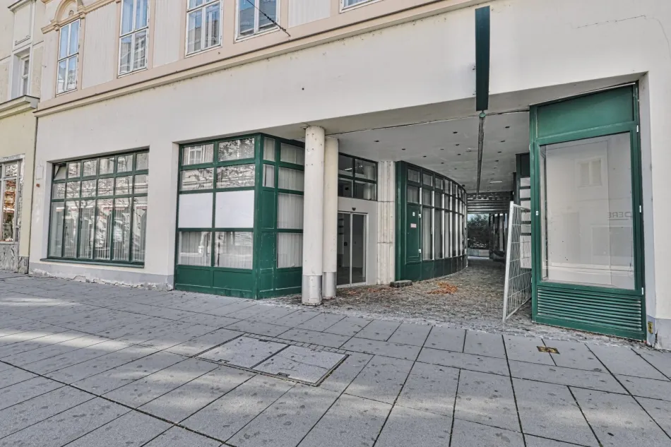 FUSSGÄNGERZONE 531 m² oder größer...branchenfreies Geschäftslokal (auch Gastro oder Ordination möglich!) - Titelbild