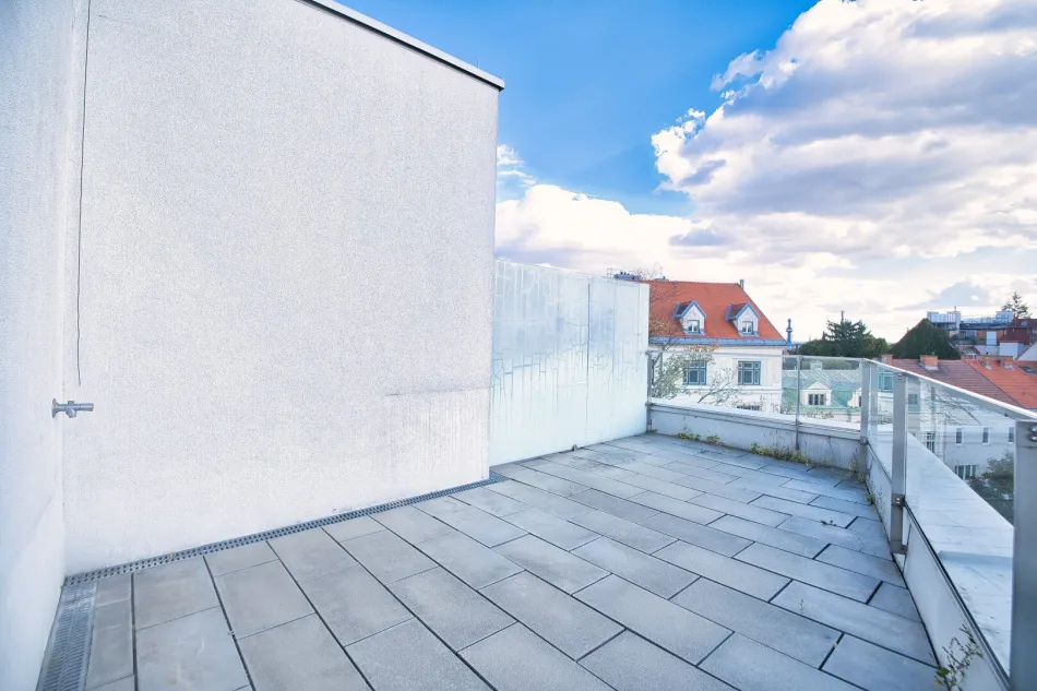 Über den Dächern Döblings: Klimatisierte 3-Zimmer-Wohnung mit privater Dachterrasse - Bild