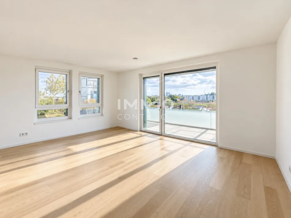 PREIS NEU: Provisionsfrei & Erstbezug: Kompakte 3 Zimmer Wohnung - Luxuriös im Grünen Wohnen - Titelbild