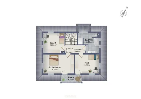 Grundriss Dachgeschoss