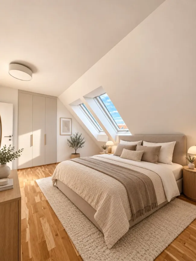 ***Lichtdurchflutete 2-Zimmer-Dachgeschosswohnung mit 26 m² Terrasse und Weitblick - nahe Augarten*** - Bild