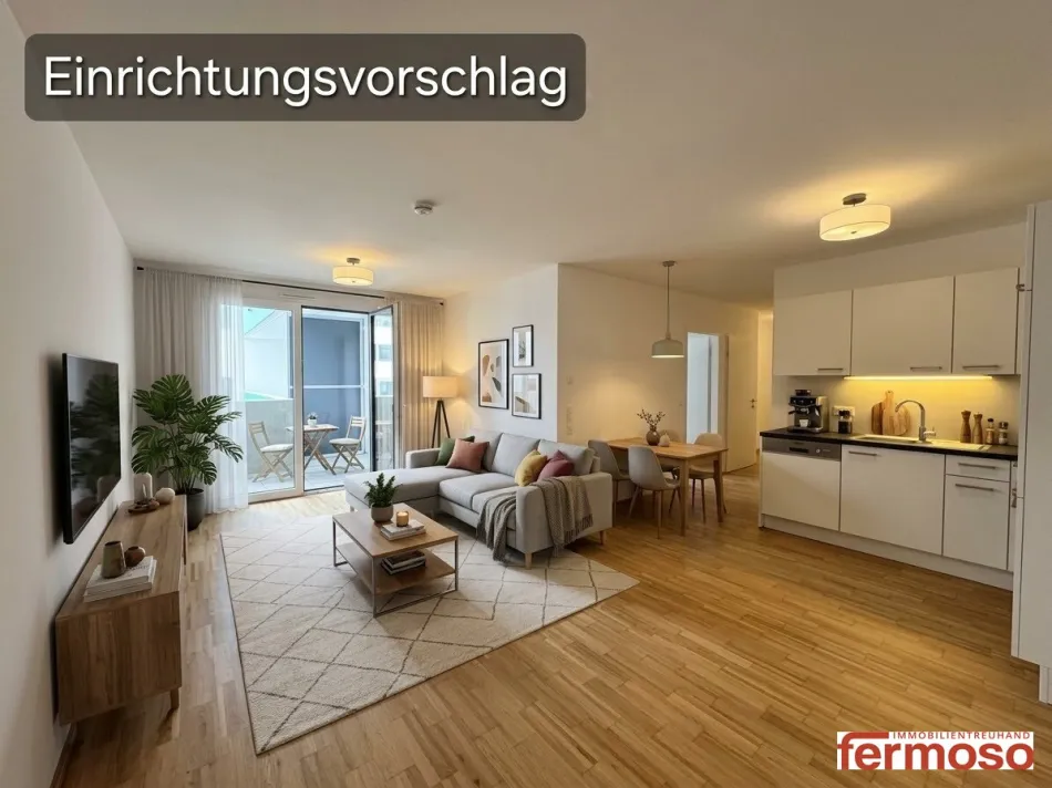 Moderne 2-Zimmer-Wohnung mit Loggia und Fußbodenheizung in 1200 Wien, 4. Etage! - Bild