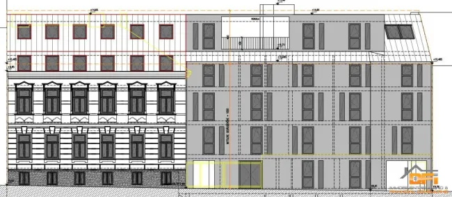 GERSTHOF - Bauträger aufgepasst: Baubewilligtes Projekt (41 Wohnungen, 1 Büro, 1 Atelier und 17 Abstellplätze) in sehr guter Lage - Titelbild
