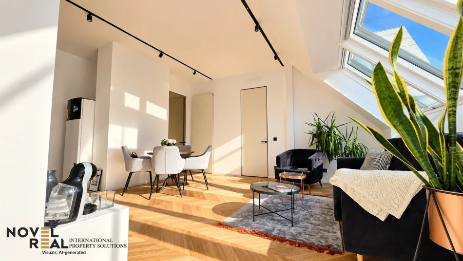 Stilvoller Erstbezug mit atemberaubendem Weitblick von der eigenen Dachterrasse! - Bild