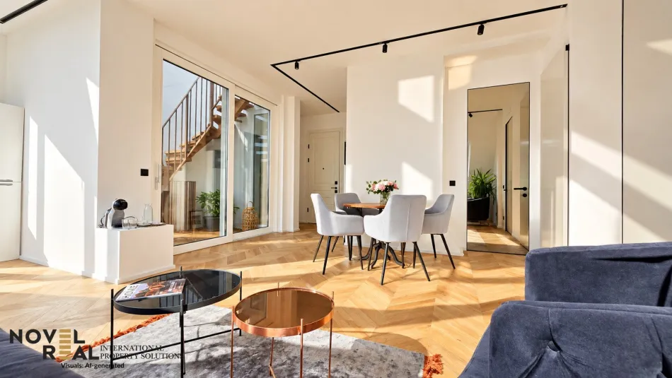 Stilvoller Erstbezug mit atemberaubendem Weitblick von der eigenen Dachterrasse! - Titelbild