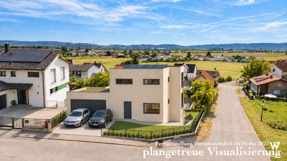 **SCHLÜSSFERTIGER** Erstbezug in Hanglage von Leobendorf – Ihre Villa mit Weitblick bis Wien und Raum für eigene Wohnideen I Lift I Nähe Burg Kreuzenstein - Bild