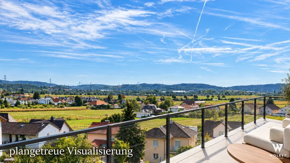 **SCHLÜSSFERTIGER** Erstbezug in Hanglage von Leobendorf – Ihre Villa mit Weitblick bis Wien und Raum für eigene Wohnideen I Lift I Nähe Burg Kreuzenstein - Bild