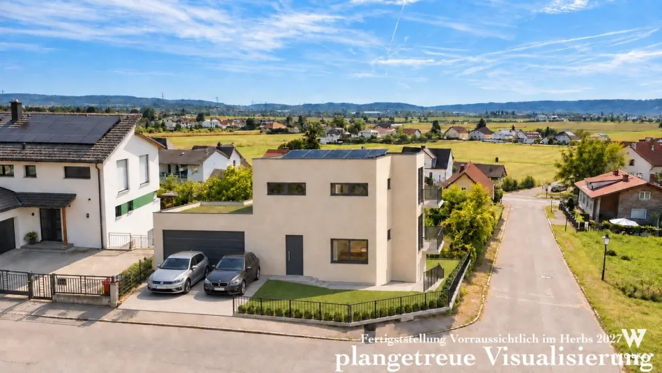 **SCHLÜSSFERTIGER** Erstbezug in Hanglage von Leobendorf – Ihre Villa mit Weitblick bis Wien und Raum für eigene Wohnideen I Lift I Nähe Burg Kreuzenstein - Bild