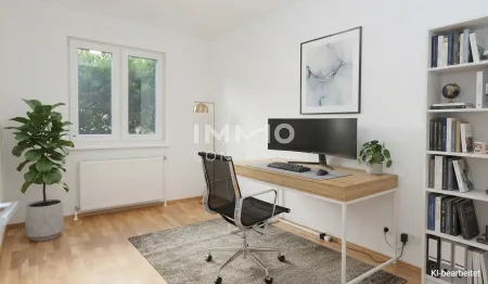 Zimmer 2 - Variante KI Möblierung Homeoffice