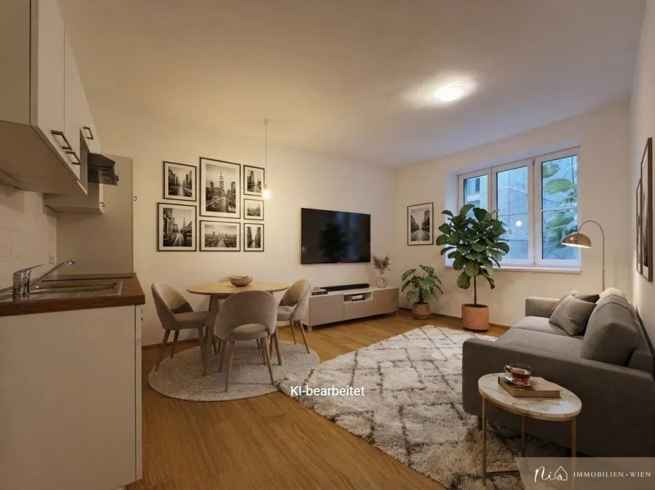 2-Zimmer Wohnung im 3.Bezirk - komplett saniert - Fußbodenheizung - Pauschalmiete - Bild