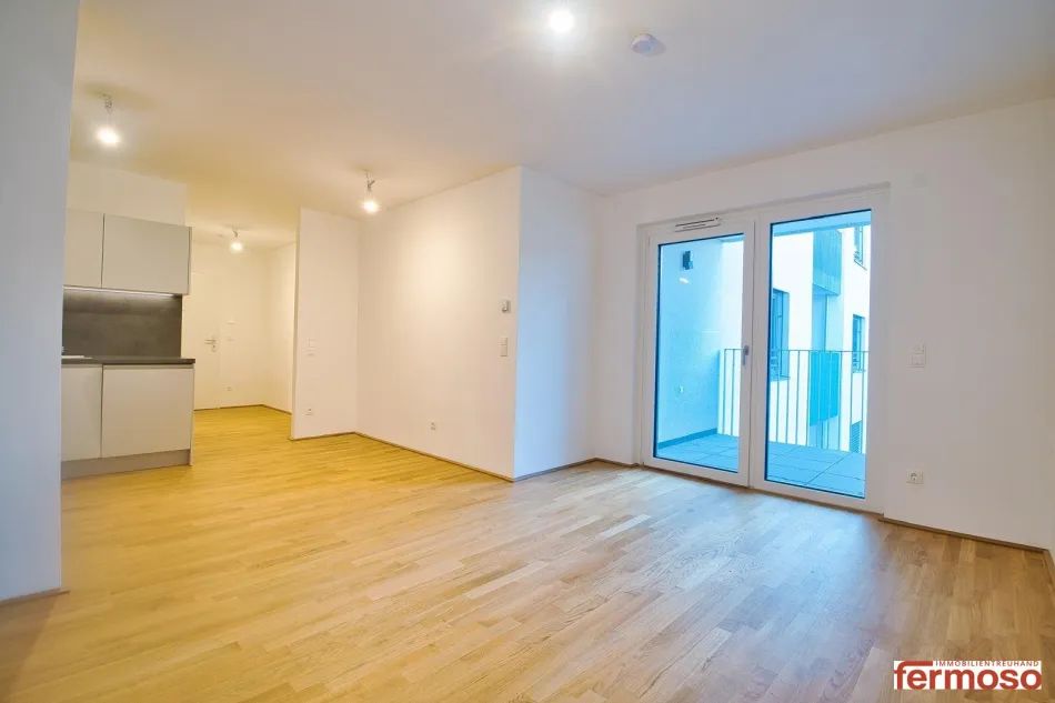 Neuwertige 1-Zimmer-Wohnung mit Loggia und U-Bahn-Nähe in 1210 Wien, 849 € Miete - Bild
