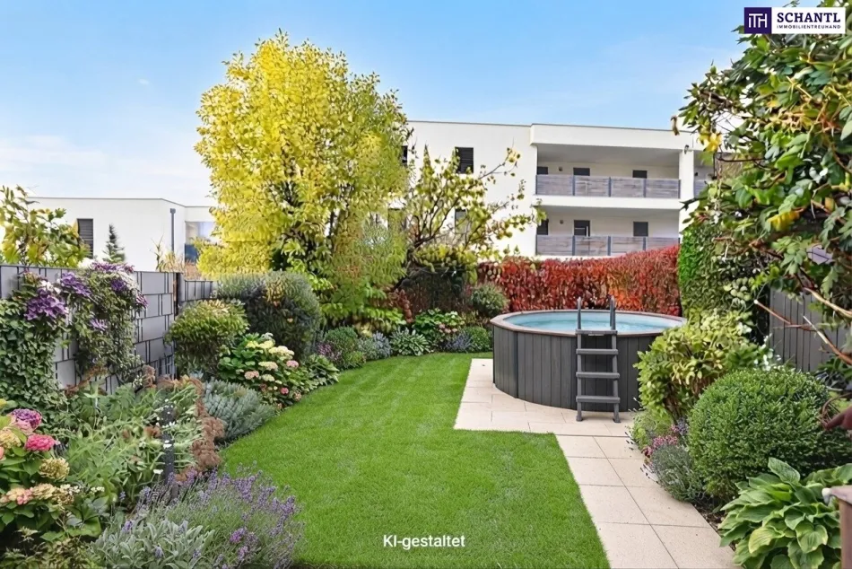 Ankommen. Wohlfühlen. Zuhause sein. Entzückende kleine und ruhige Gartenwohnung in sonniger Lage in 8402 Werndorf! - Bild