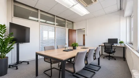 Büro 3 – Ausstattungsbeispiel – virtuell möbliert