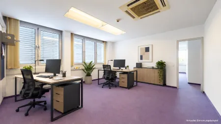 Büro 2 – Virtuelles Einrichtungsbeispiel: Teambüro
