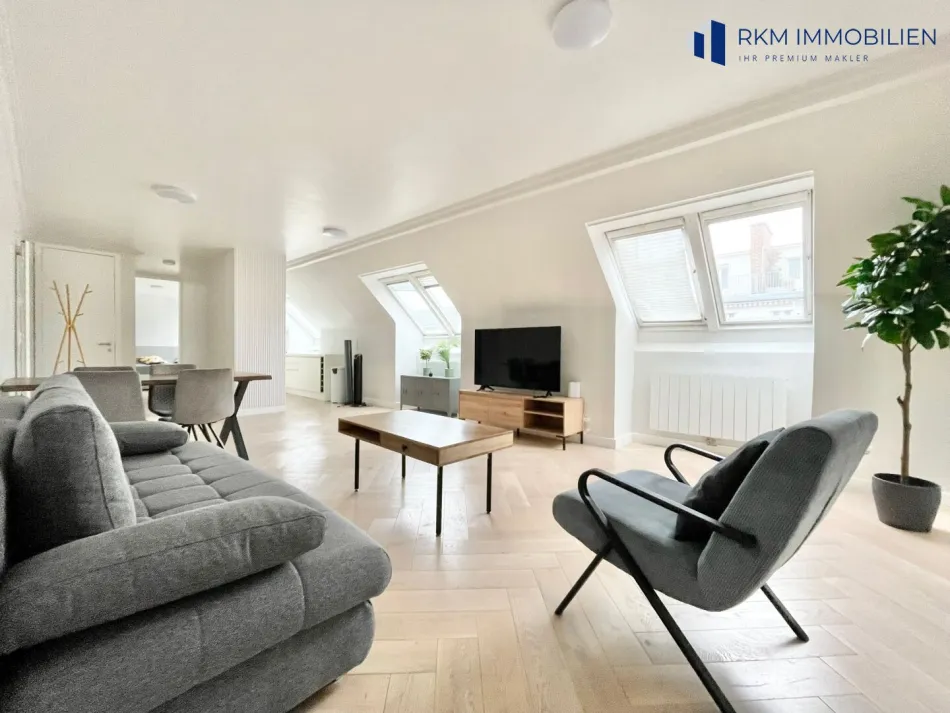Moderne 2-Zi-DG-Wohnung 74m² nähe Karlsplatz - Titelbild