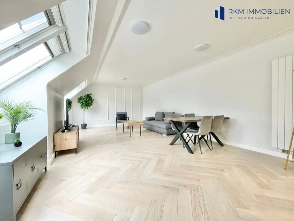 Moderne 2-Zi-DG-Wohnung 74m² nähe Karlsplatz - Bild