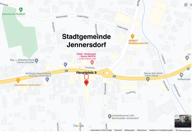 Gewerbefläche am Hauptplatz der Stadtgemeinde Jennersdorf - Bild