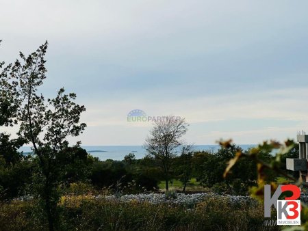 Istrien, Vodnjan, Baugrundstück mit Meerblick