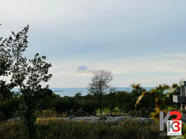 Istrien, Vodnjan, Baugrundstück mit Meerblick - Titelbild