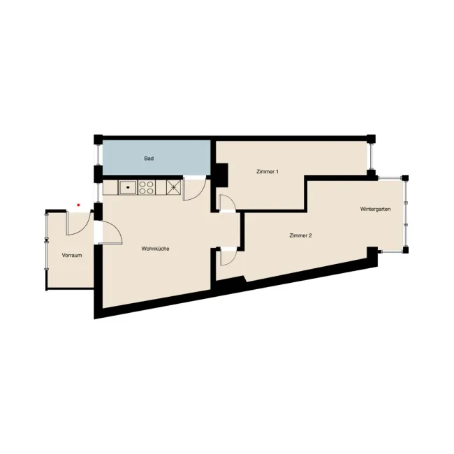Sonnige 3-Zimmer mit Wintergarten und Balkon - Bild
