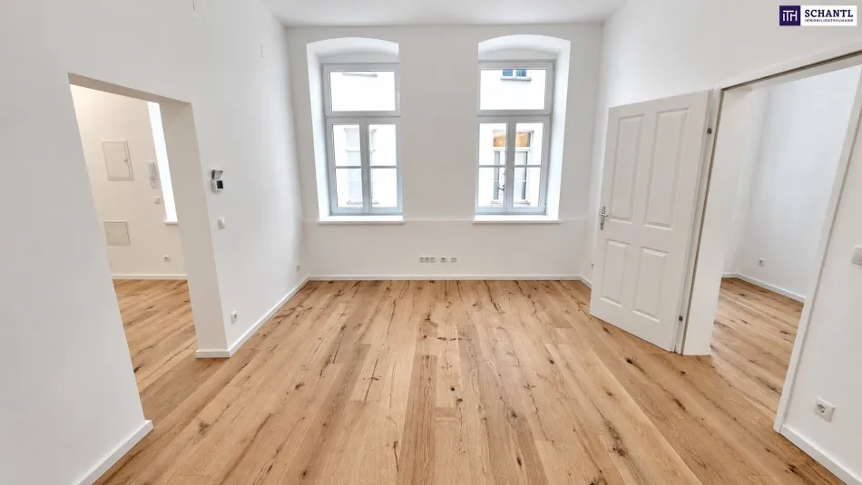 Frisch sanierte 2-Zimmer-Wohnung mit sensationellen 33 m² zusätzlicher Lagerfläche! + Beste Infrastruktur + Traumhaftes Altbauhaus + Jetzt zugreifen! - Titelbild