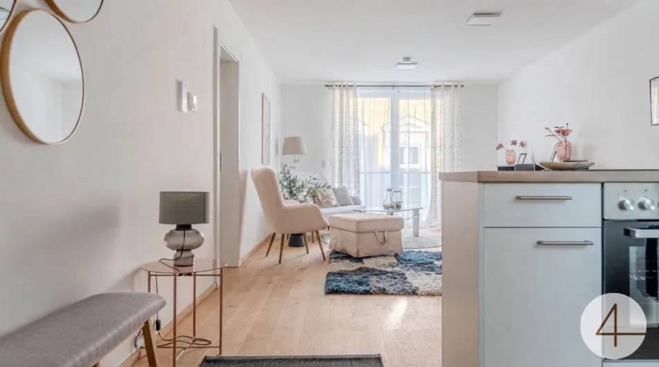 Moderne Neubauwohnung mit Terrasse – Kurzzeitvermietung erlaubt! vermietet bis 31.08.2028 - Bild