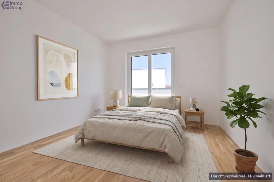 Neubau-Erstbezug Traun: 2 Zimmer, 58 m², Loggia, Top 7 - Titelbild