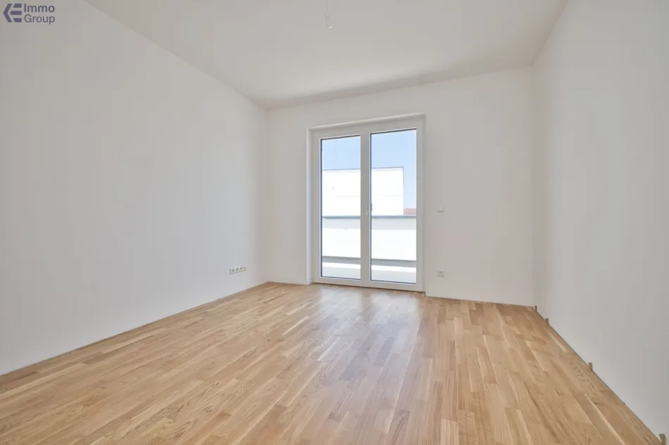 Neubau-Erstbezug Traun: 2 Zimmer, 58 m², Loggia, Top 7 - Bild