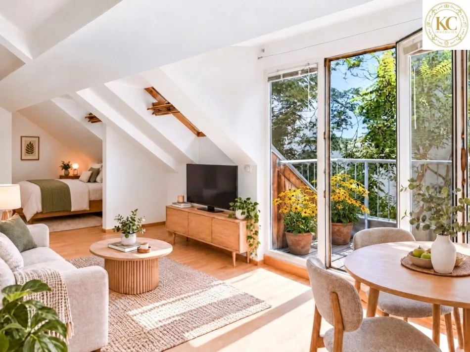 Lage mit Seltenheitswert – Dachgeschosswohnung mit Terrasse in idyllischer Innenhofruhelage - Titelbild