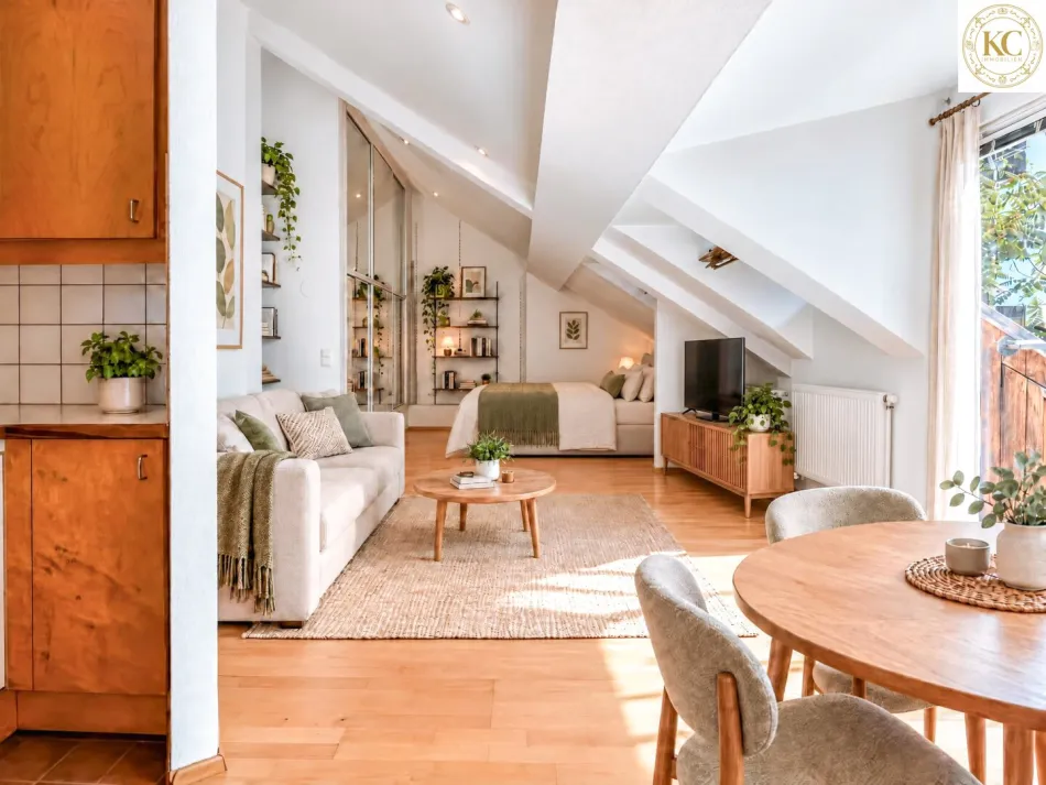 Lage mit Seltenheitswert – Dachgeschosswohnung mit Terrasse in idyllischer Innenhofruhelage - Bild