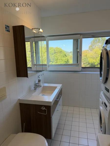 Badezimmer mit Ausblick