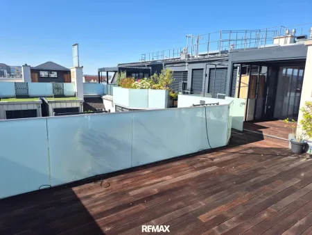 Terrasse über den Dächern Wiens