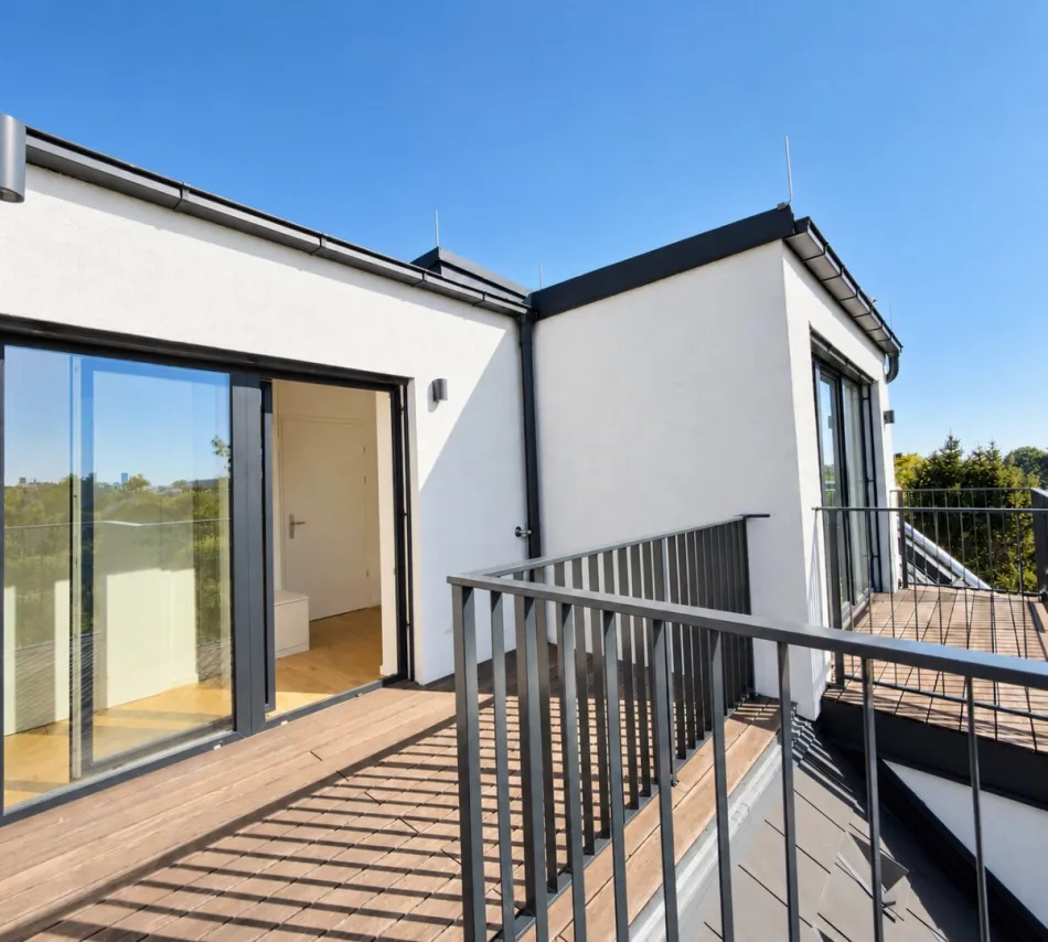 Erstbezug · 3-Zimmer-Dachgeschosswohnung mit 17 m² Terrasse in Stammersdorf - Titelbild