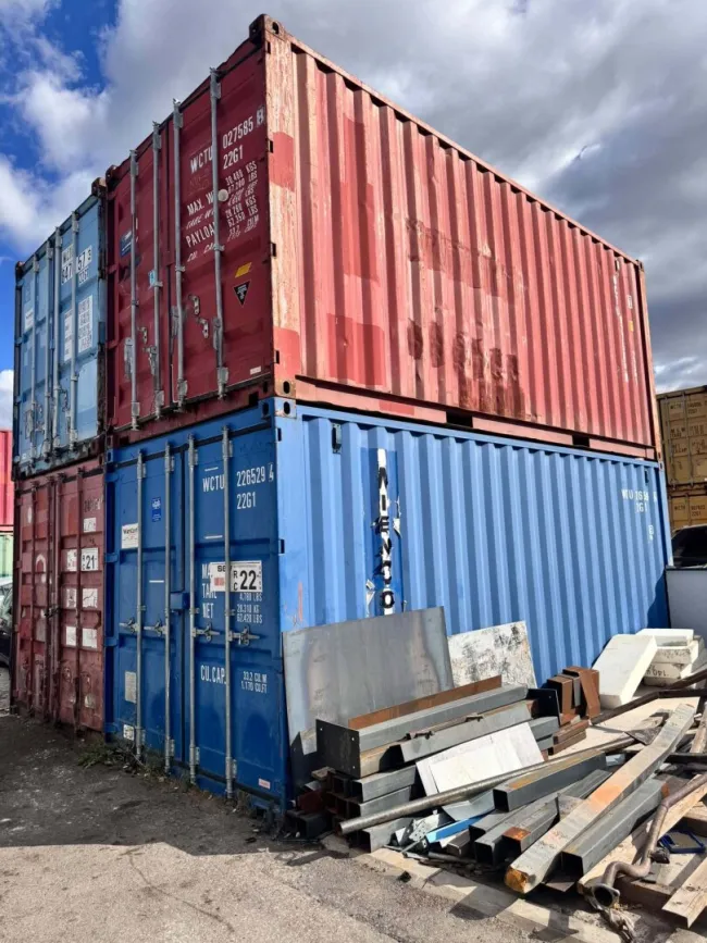 Große Lagercontainer 6 m und 12 m – für Material, Werkzeug, Maschinen oder Hausrat, 24/7 zugänglich - Titelbild