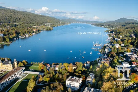Wörthersee aus der Vogelperspektive – Immobilien in Velden am Wörthersee