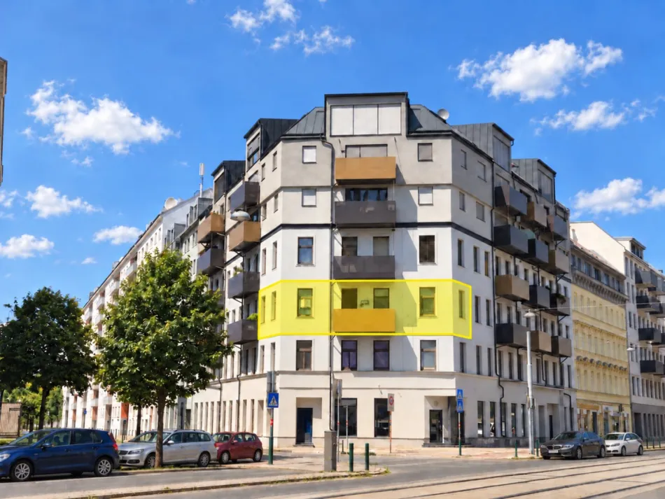 Gebrauchte 84,32 m2 Altbauwohnung plus 4,6m2 Balkon/ Weitblick / 2. Liftstock (Top 30) - Bild
