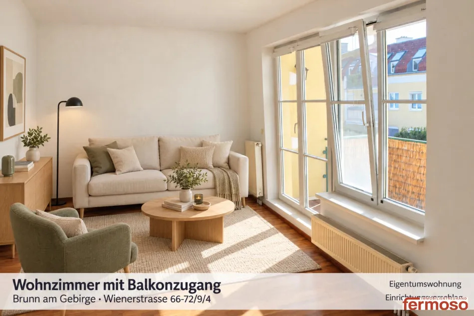 Ruhige & Moderne 2-Zi-Wohnung in Brunn am Gebirge mit Balkon, Garage & Klimaanlage – € 295.000 - Bild