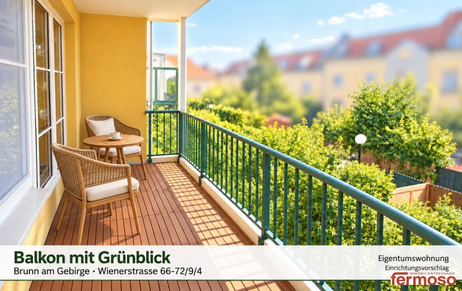 Ruhige & Moderne 2-Zi-Wohnung in Brunn am Gebirge mit Balkon, Garage & Klimaanlage – € 295.000 - Titelbild