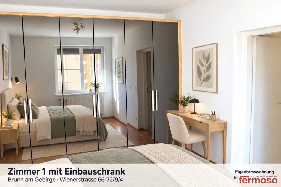 Ruhige & Moderne 2-Zi-Wohnung in Brunn am Gebirge mit Balkon, Garage & Klimaanlage – € 295.000 - Bild