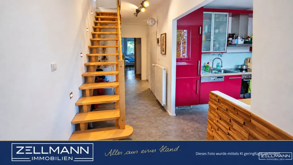 MAUER-LIEBE! Sonnige Maisonette mit Terrasse, Grünblick & Wärmepumpe | ZELLMANN IMMOBILIEN - Bild