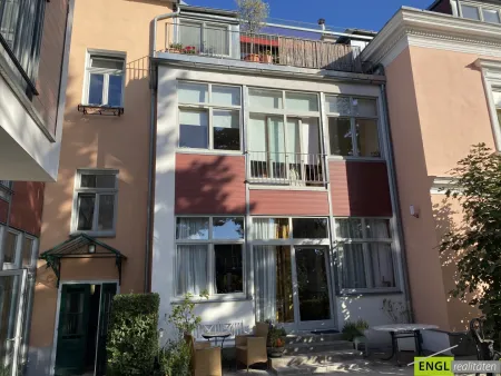 Haus in der Hofansicht