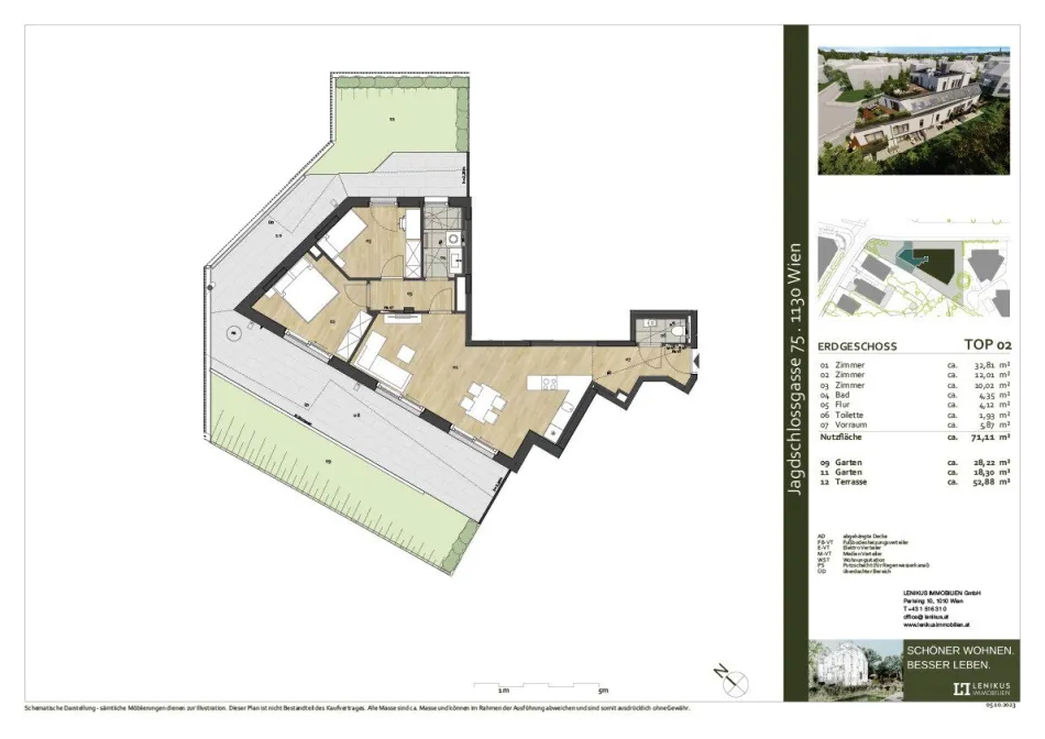 3-Zimmer Terrassen-Apartment - komplett eingerichtet - Kurzzeitmiete 365 Tage erlaubt ! - Titelbild