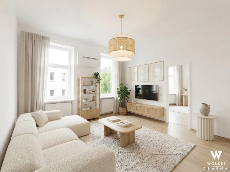 Stilvoller 3-Zimmer-Altbau mit Klimaanlage | 2. Liftstock | nahe U1 Troststraße - Titelbild