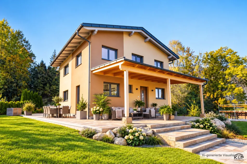 Wohnen im Einklang mit der Natur - Modernes Einfamilienhaus nach der VAASTU-Lehre in Villach-Heiligengeist - Bild