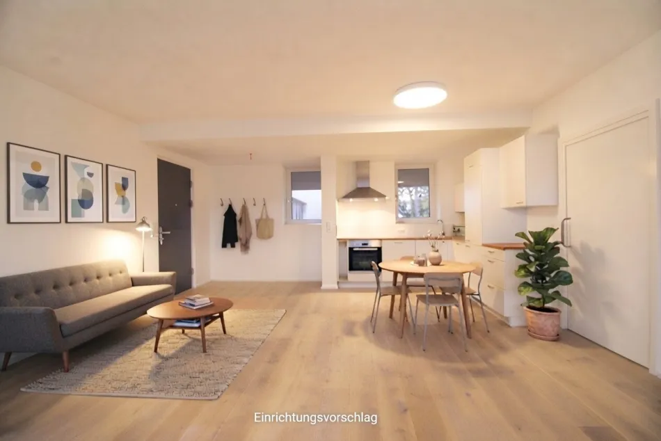 Helle 2 Zimmerwohnung mit Ausblick ins Grüne - Bild