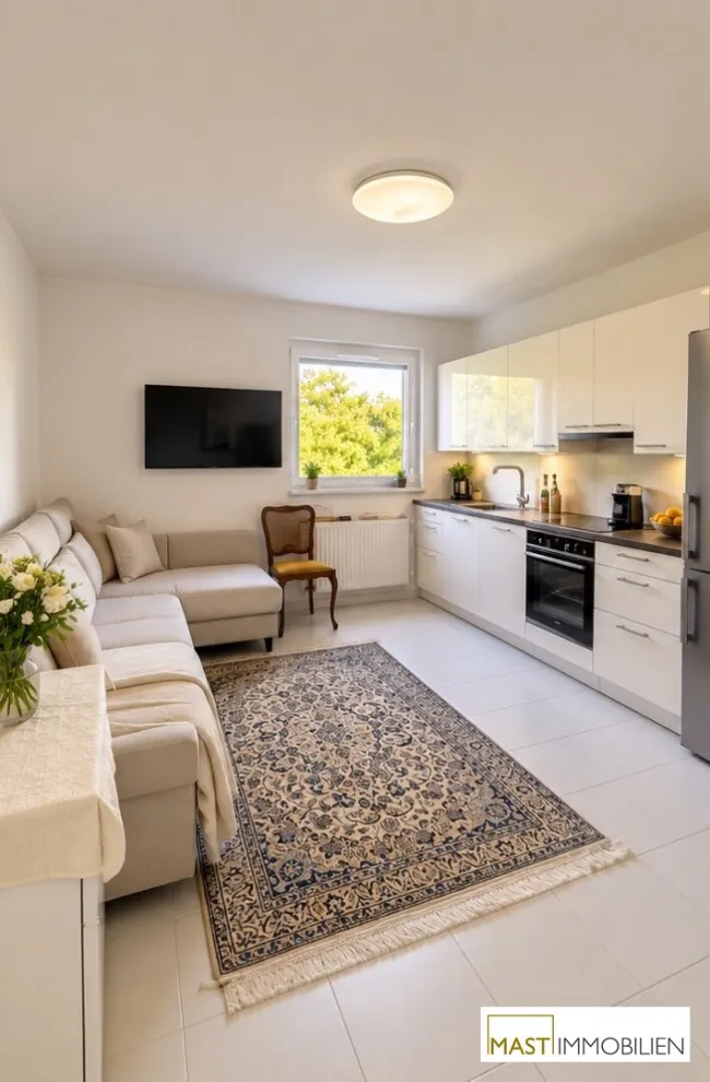 Moderne 2 Zimmer-Wohnung mit traumhaften Grünblick auf den Währinger-Park - Bild