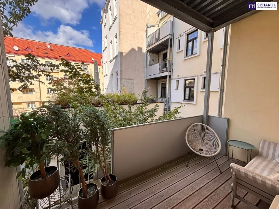 **Modernes Wohnen im Altbau – sanierte 2-Zimmer-Wohnung mit großzügigem Balkon in Ottakring** - Bild